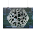 Abstract Geometric Hexagon Poster — Horizontal Wall Art