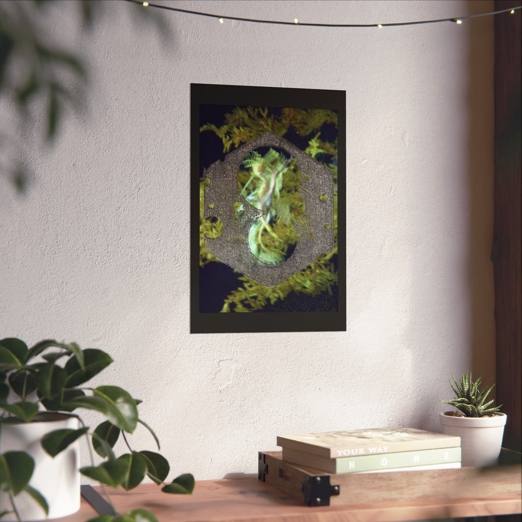 Abstract Hex Ring Poster | Matte Vertical Art Print