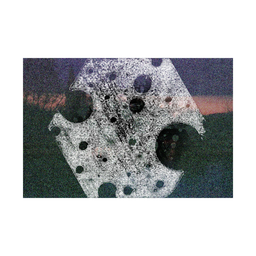 Abstract Moon Crater Matte Horizontal Poster — Surreal Celestial Art Print