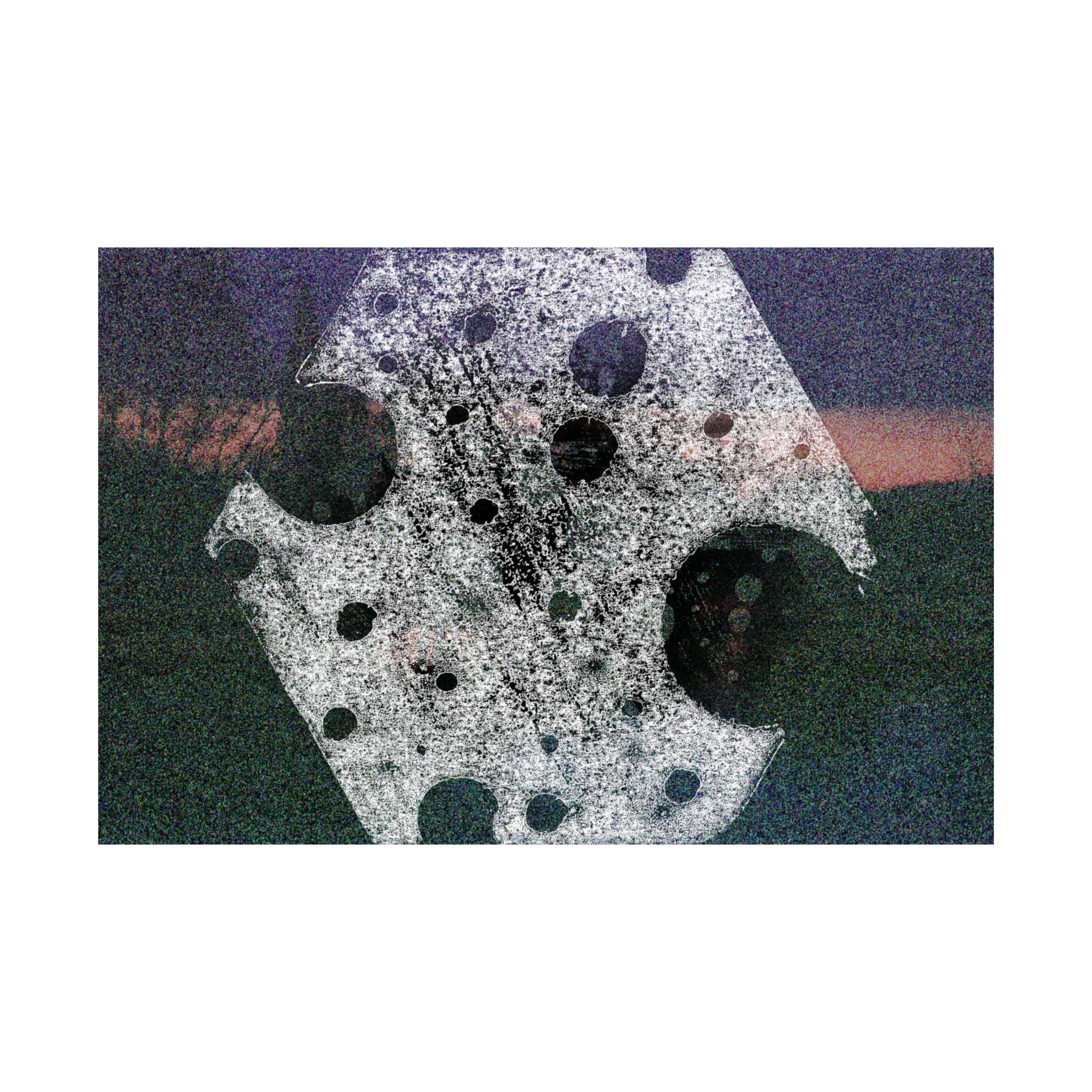 Abstract Moon Crater Matte Horizontal Poster — Surreal Celestial Art Print