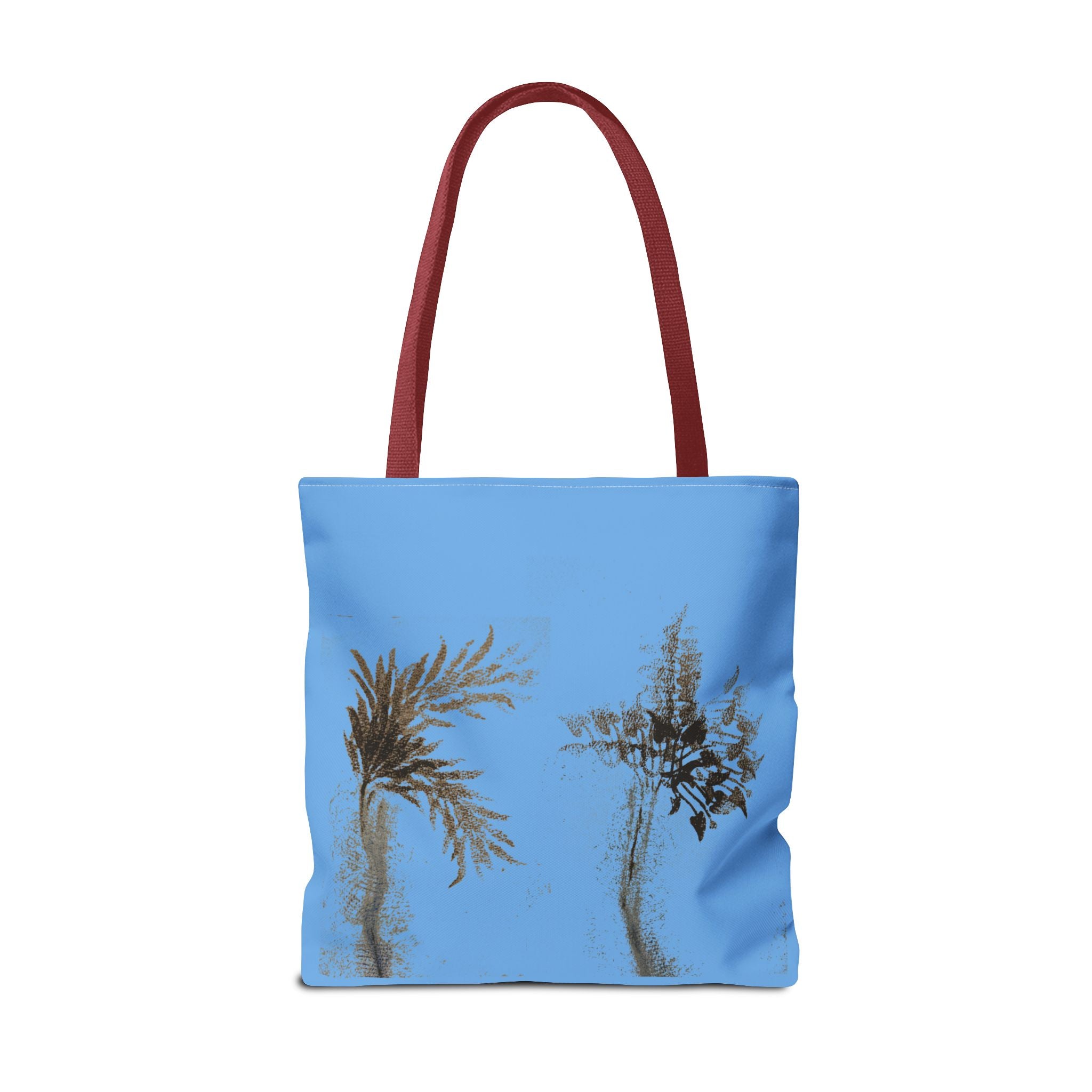 Botanical Sketch Tote Bag — Minimal Blue Wildflower Print