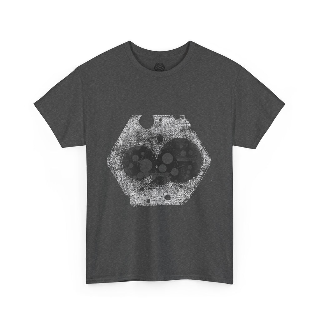 Hex Moon Graphic Tee — Distressed Space Cheese Vintage Astronomy T-Shirt