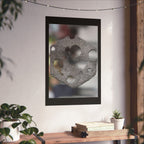 Abstract Hexagon Texture Matte Poster — Modern Geometric Wall Art