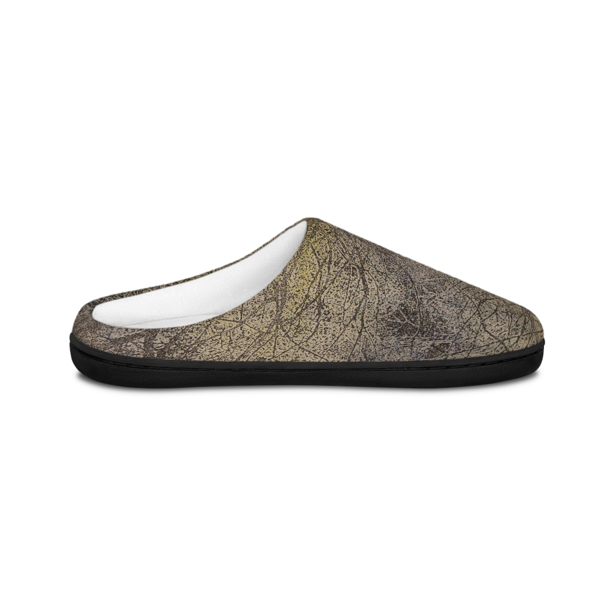 Women's Indoor Slippers — Mossy Forest Texture Cozy House Shoes