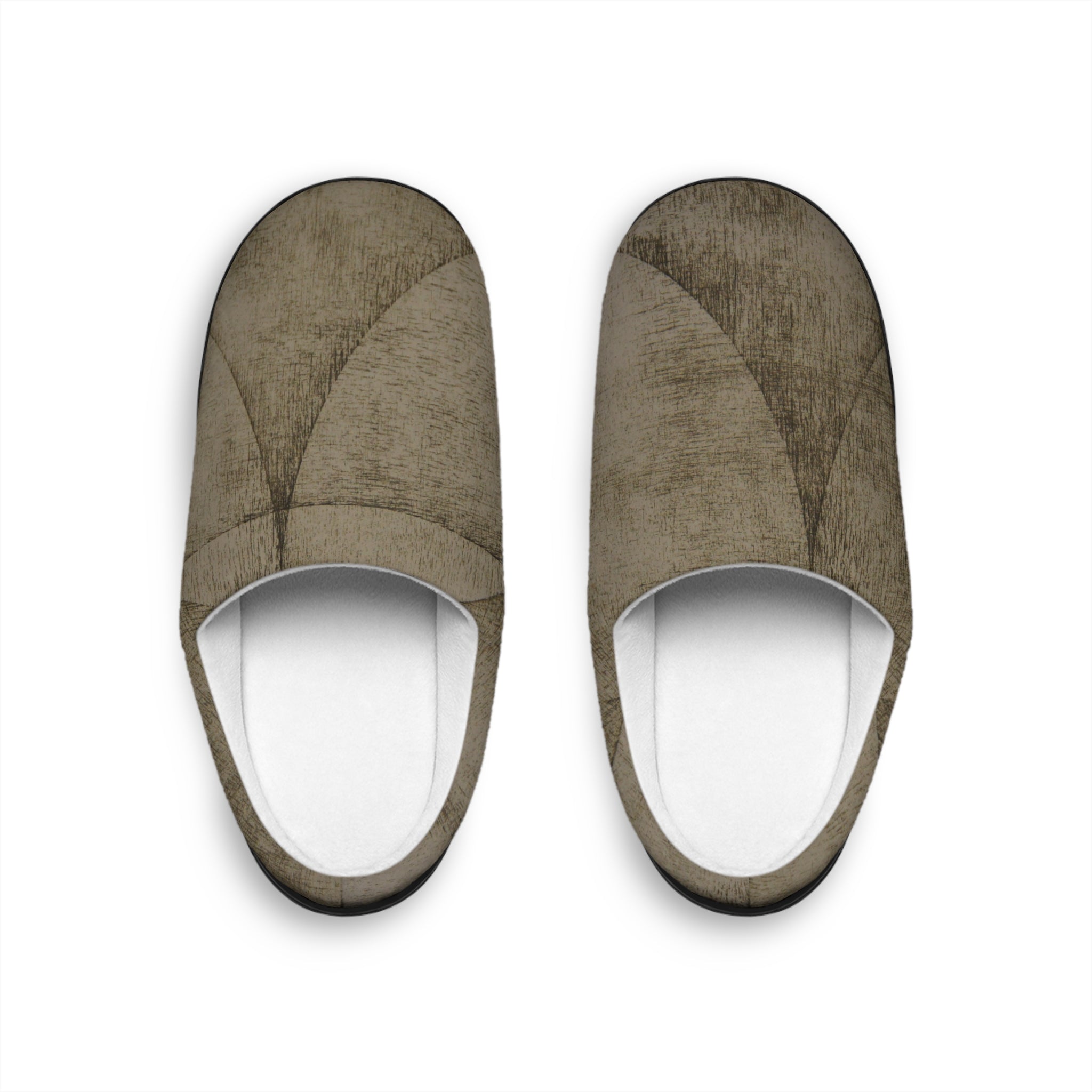 Men's Cozy Brown Indoor Slippers — Soft Slip-On House Shoes