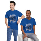 Hex Moon Graphic Tee Design Hex30 — Distressed Space Cheese Vintage Astronomy T-Shirt