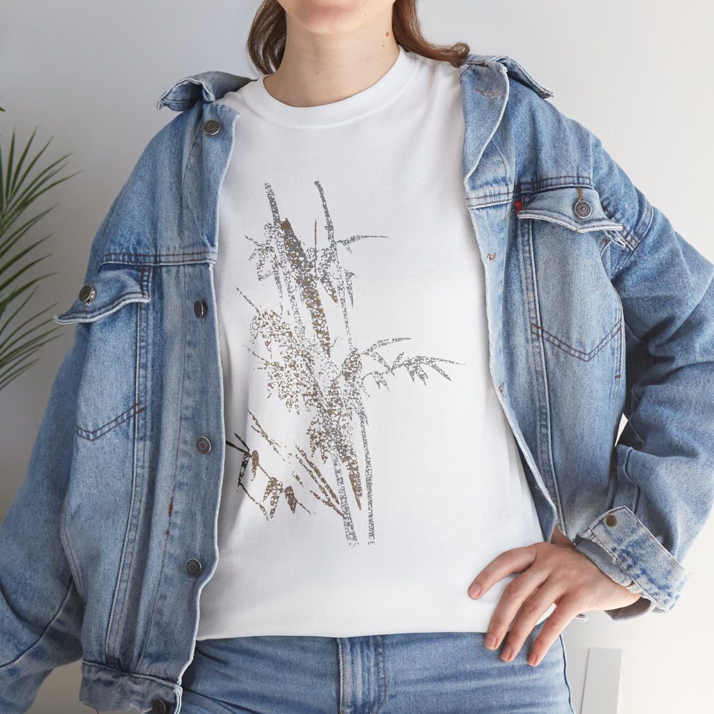 Botanical Meadow Tee — Minimal Wildflower Graphic T-Shirt