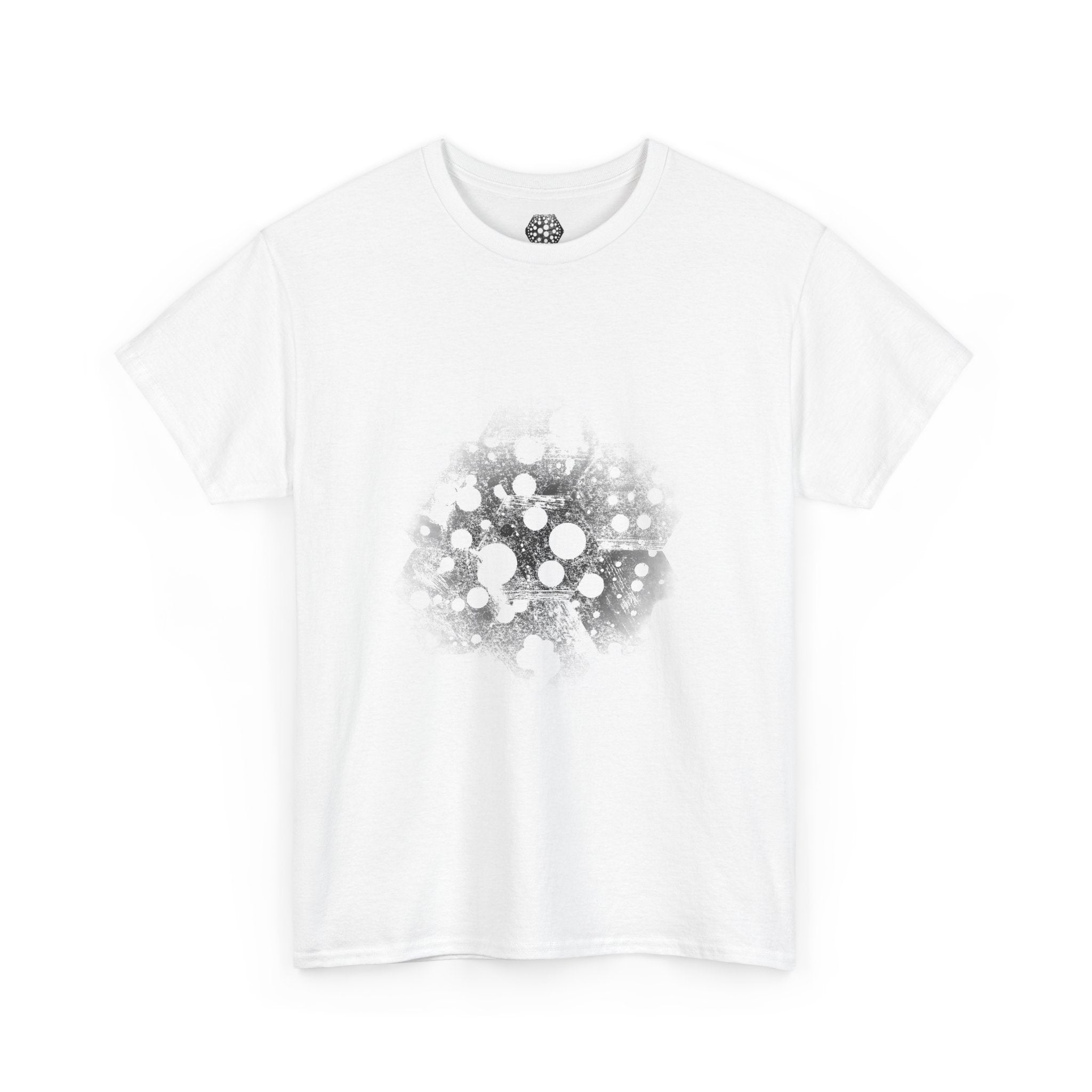 Hex Moon Graphic Tee — Distressed Space Cheese Vintage Astronomy T-Shirt