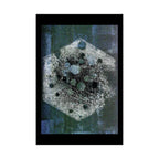 Abstract Cosmic Hex Poster — Matte Vertical Wall Art
