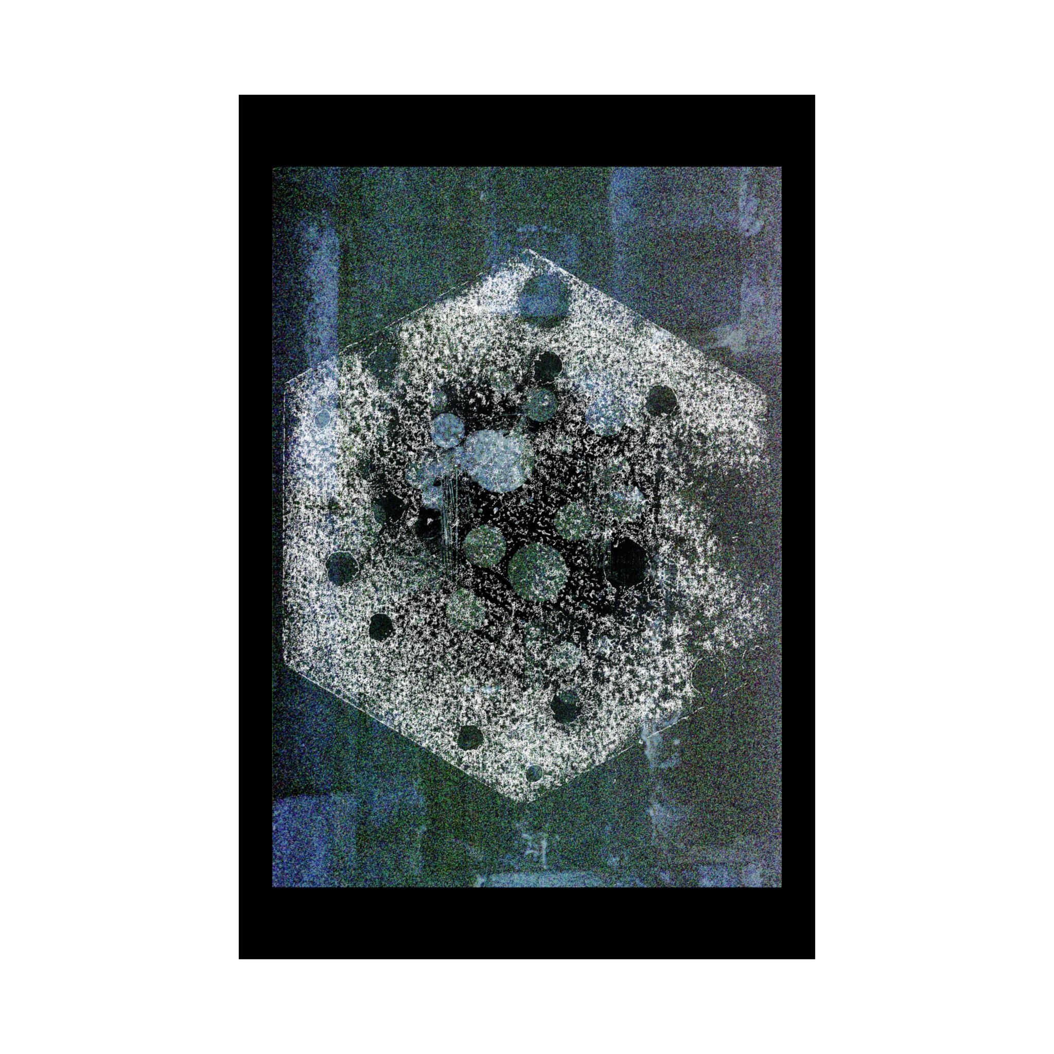 Abstract Cosmic Hex Poster — Matte Vertical Wall Art