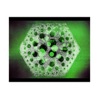 Abstract Hexagon Green Poster – Matte Horizontal Wall Art
