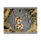 Abstract Geode Collage Matte Horizontal Poster | Mineral Texture Wall Art