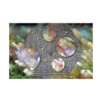 Abstract Geometric Hole Pattern Matte Horizontal Poster | Modern Texture Wall Art