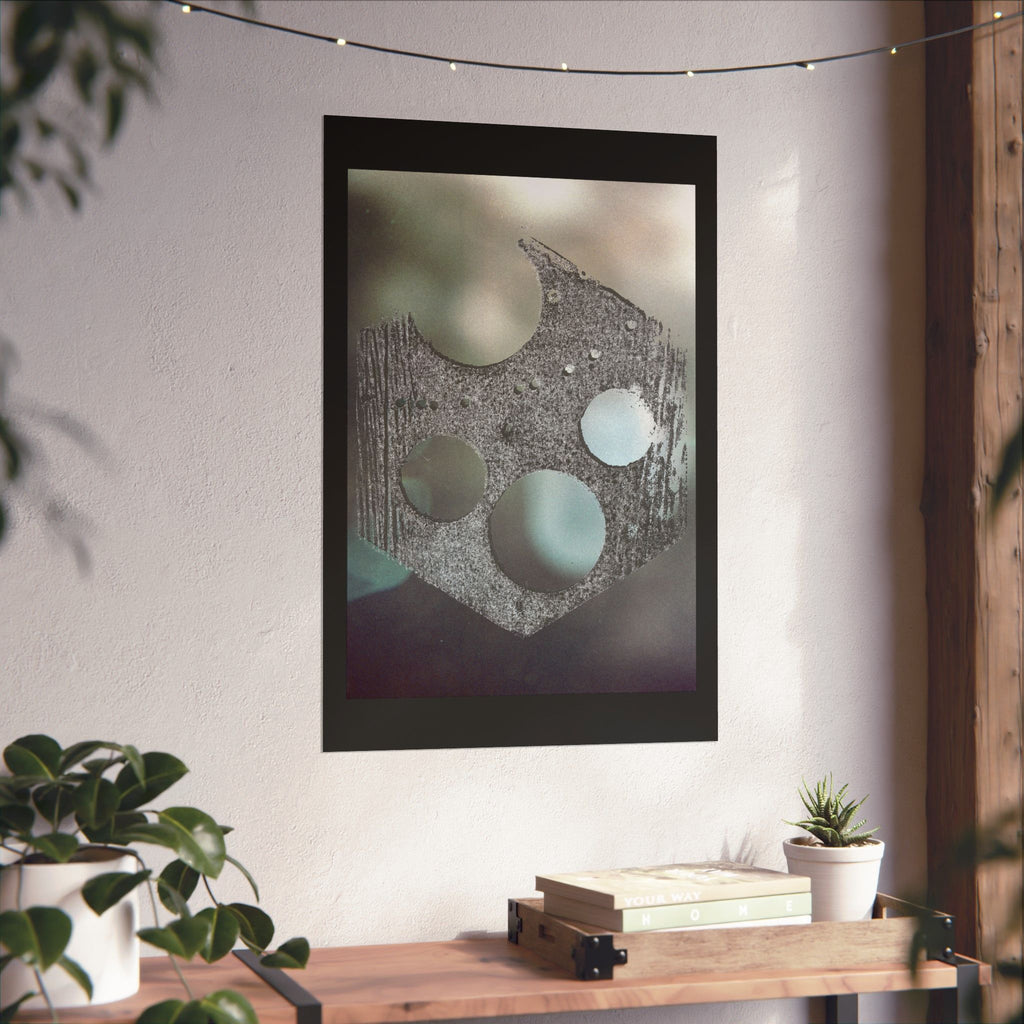 Abstract Geometric Shield Poster | Matte Vertical Poster