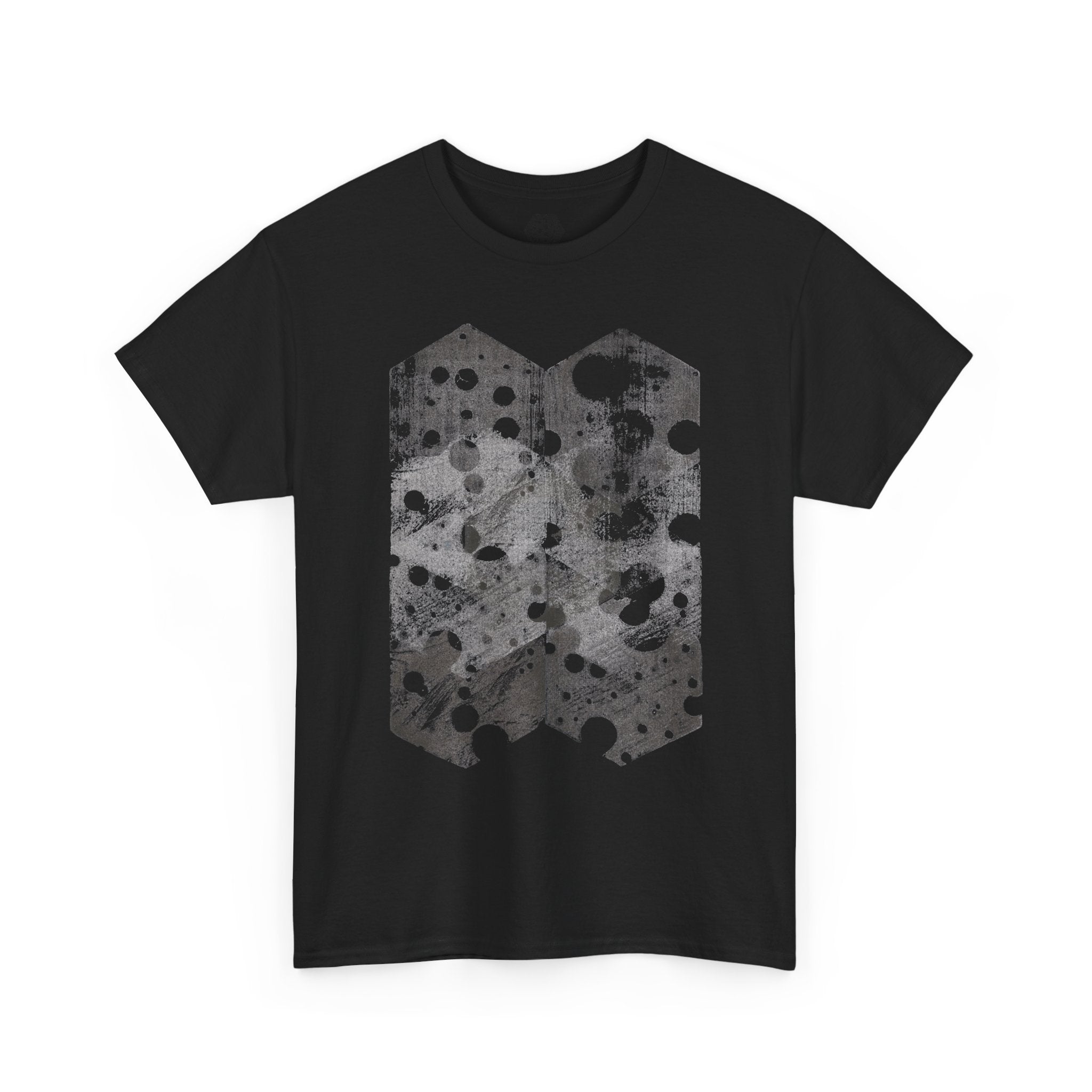 Hex Moon Graphic Tee — Distressed Space Cheese Vintage Astronomy T-Shirt
