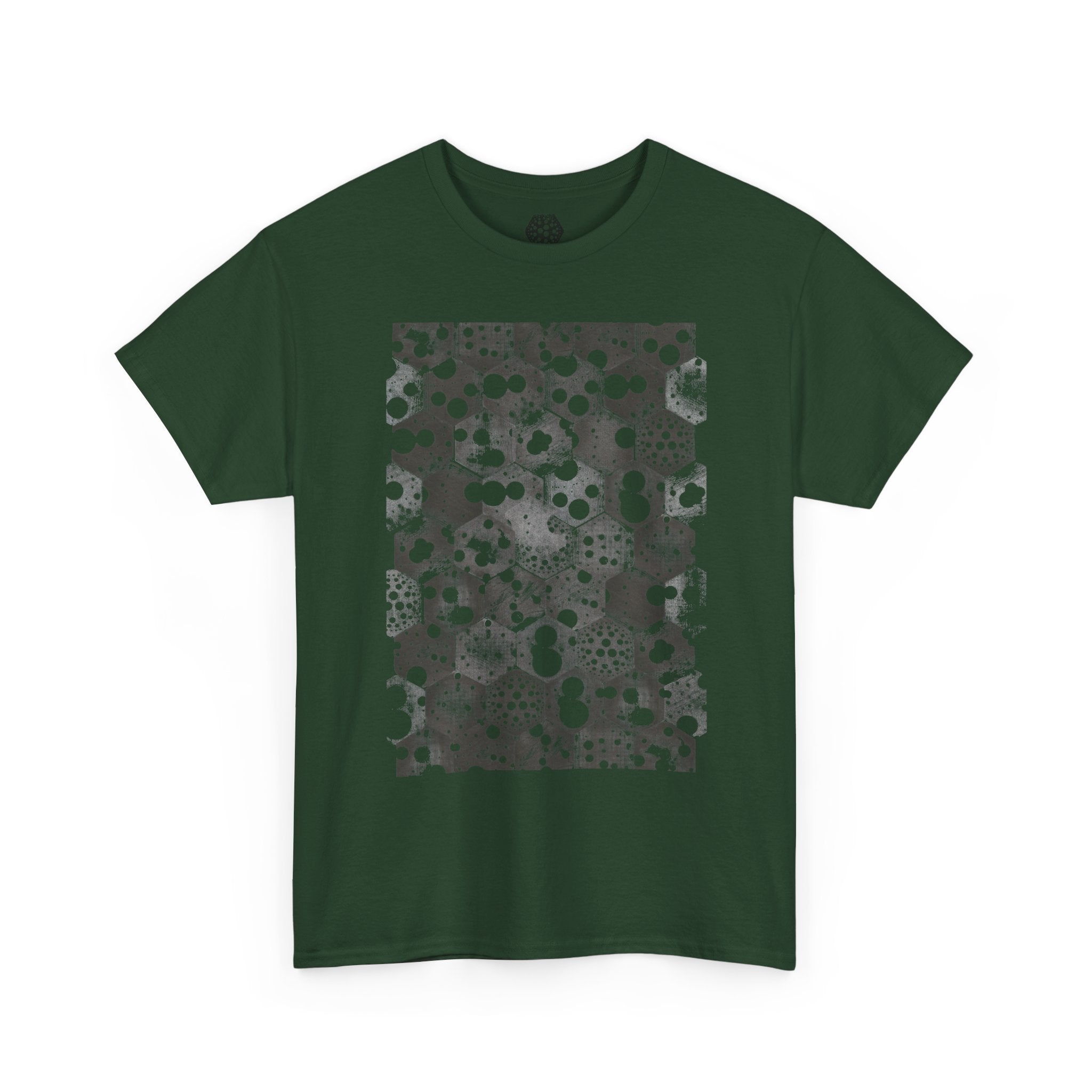 Hex Moon Graphic Tee — Distressed Space Cheese Vintage Astronomy T-Shirt