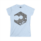 Women's Tee — Abstract Hexagon Moon Graphic T-Shirt