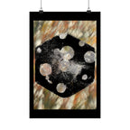Matte Poster — Abstract Cosmic Hexagon Art Print