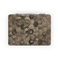 Vintage Hex Pattern Paper Lunch Bag – Distressed Sepia Geometric Lunch Tote