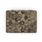Vintage Hex Pattern Paper Lunch Bag – Distressed Sepia Geometric Lunch Tote