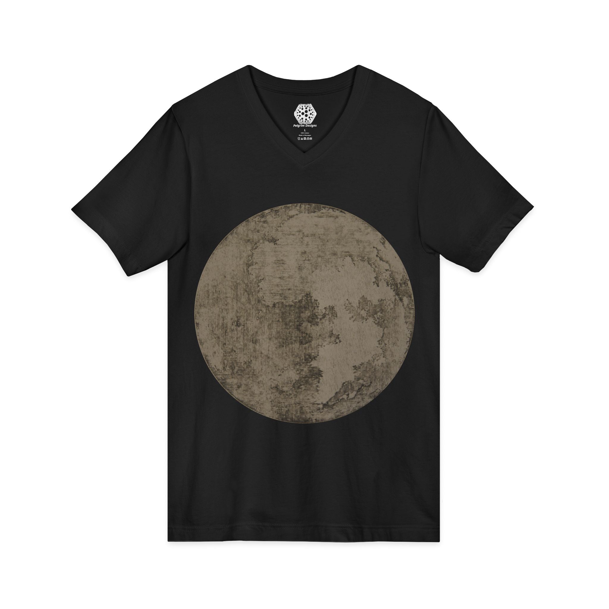 Vintage Full Moon V-Neck Tee