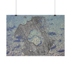 Abstracte oceaantextuur poster | Horizontale poster 