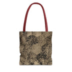 Vintage Hexagon Pattern Tote Bag – Sepia Geometric All-Over Print