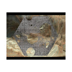 Abstract Earth Tone Hexagon Poster Matte Horizontal Poster | Geometric Wall Art