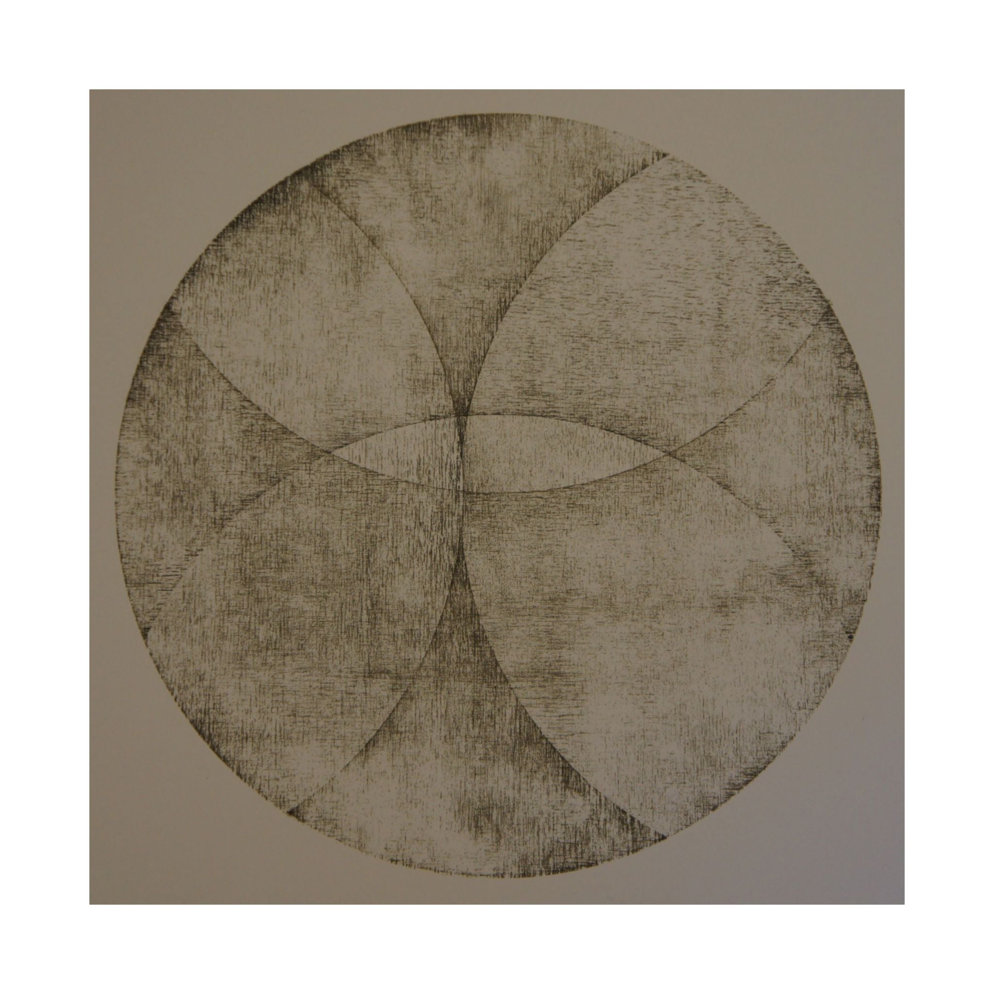 Abstract Earth Tone Circle Art Poster — Minimalist Geometric Wall Print