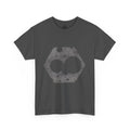 Hexagon Circles Graphic Tee — Digital Manual Print Art