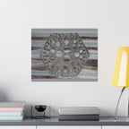 Rustic Honeycomb Poster Matte Vertical Poster | Hexagon Wall Art, Barn Wood Texture