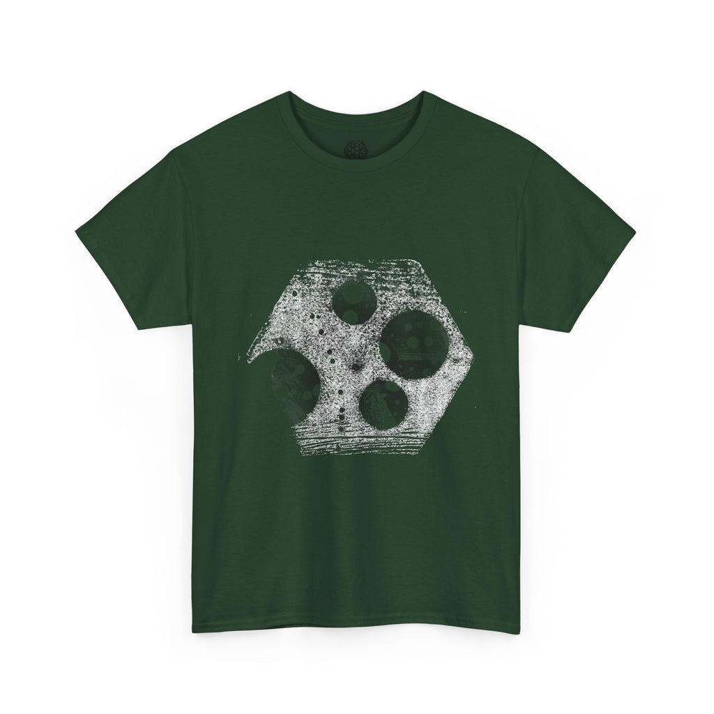 Hex Moon Graphic Tee Design Hex25 — Distressed Space Cheese Vintage Astronomy T-Shirt