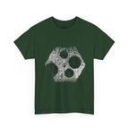 Hex Moon Graphic Tee Design Hex25 — Distressed Space Cheese Vintage Astronomy T-Shirt