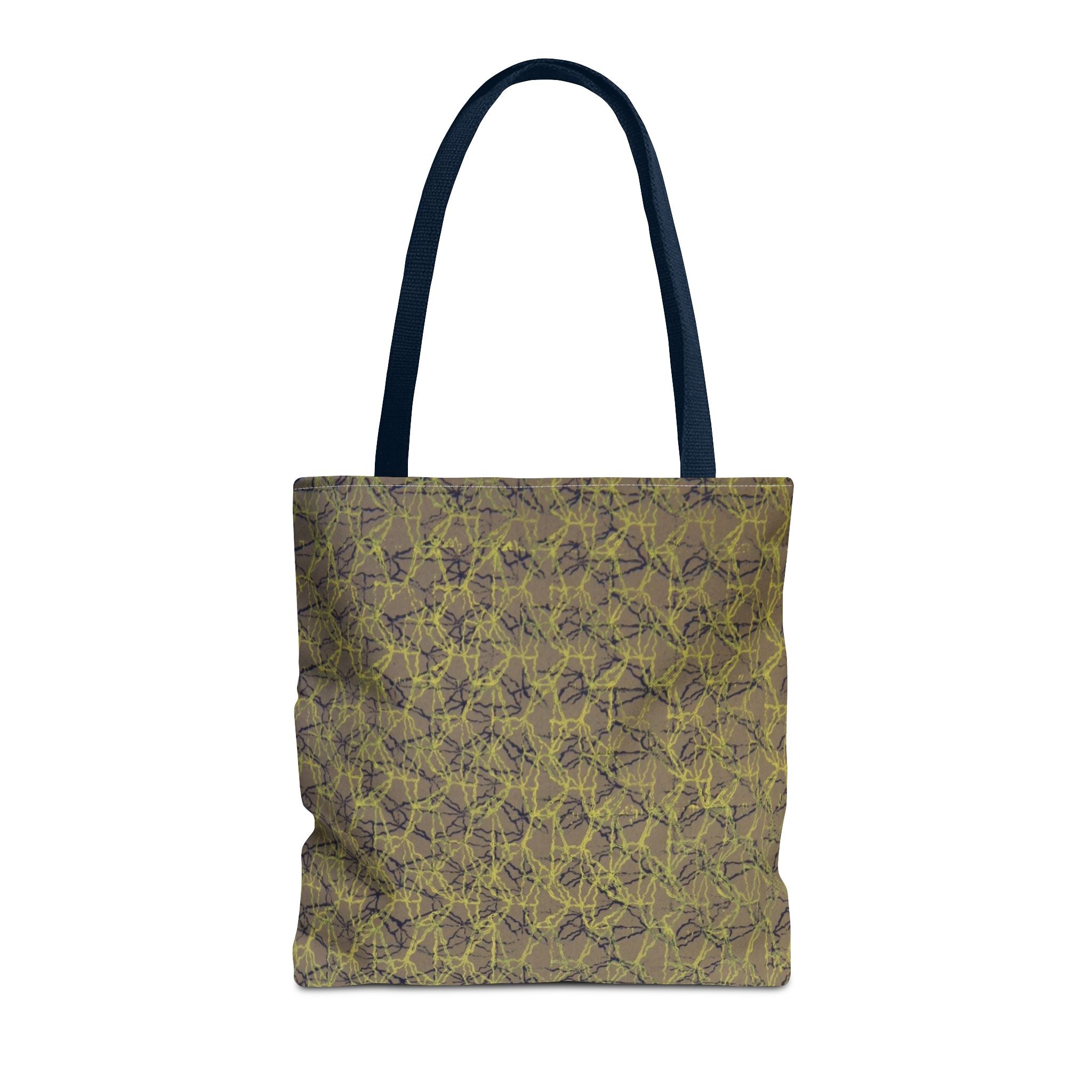Abstract Olive Mosaic Tote Bag — All-Over-Print Reusable Shopper