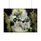 Abstracte poster met groene algen — Botanische oceaan muurdecoratie (horizontaal) 
