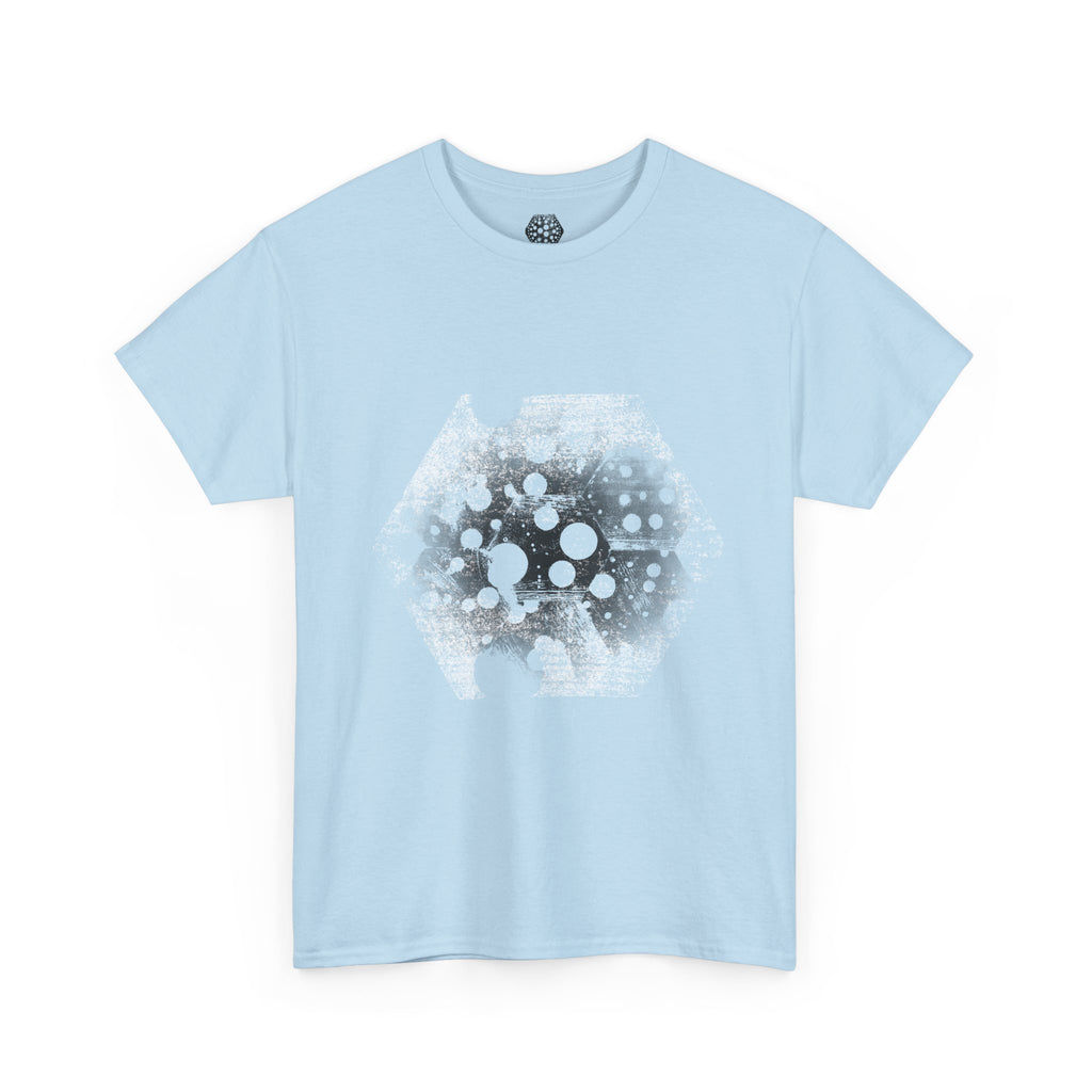 Hex Moon Graphic Tee Design Hex30 — Distressed Space Cheese Vintage Astronomy T-Shirt