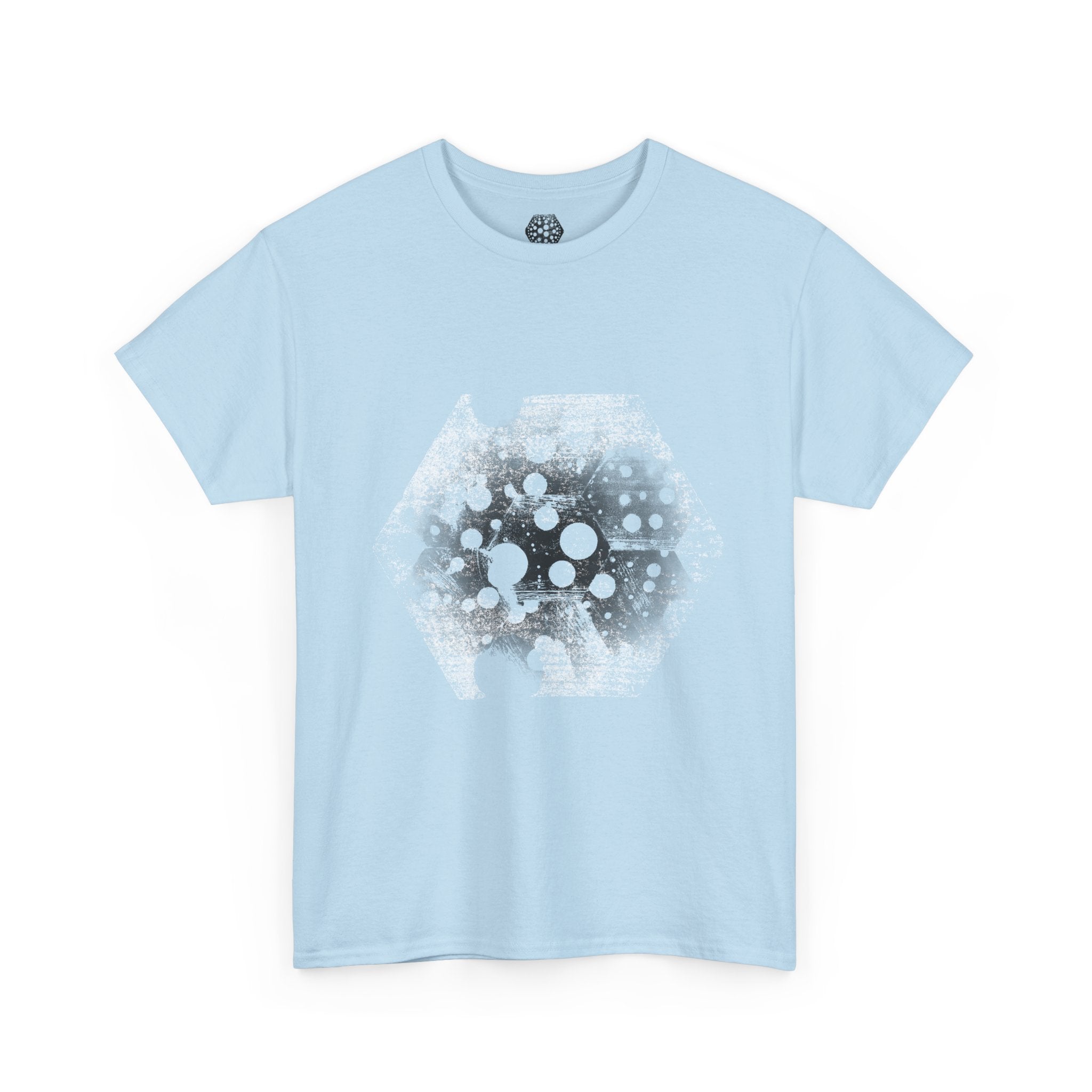 Hex Moon Graphic Tee — Distressed Space Cheese Vintage Astronomy T-Shirt