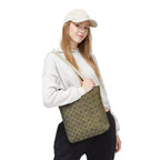Abstract Olive Mosaic Tote Bag — All-Over-Print Reusable Shopper