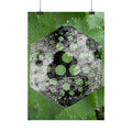 Matte Poster — Abstract Green Hexagon Botanical Print