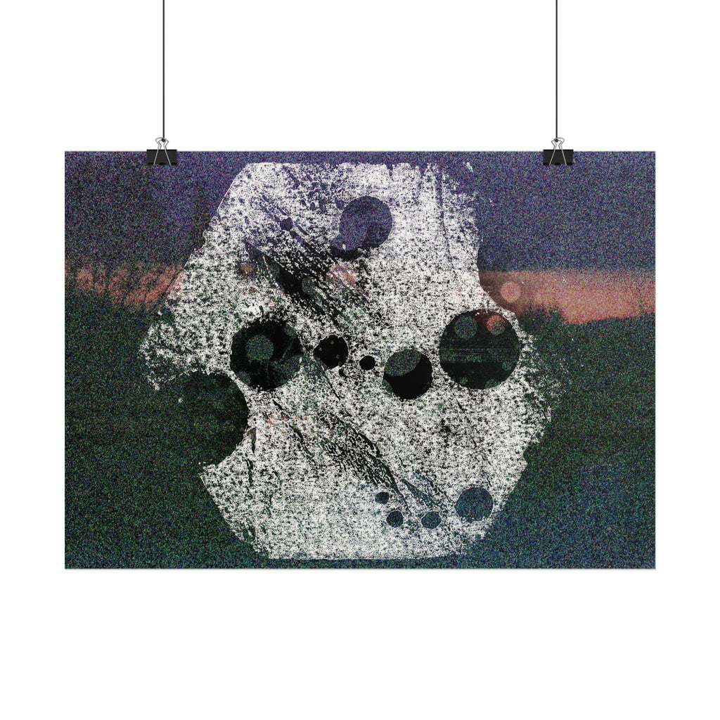 Abstracte kosmische poster — Surrealistische maanfasen muurdecoratie 