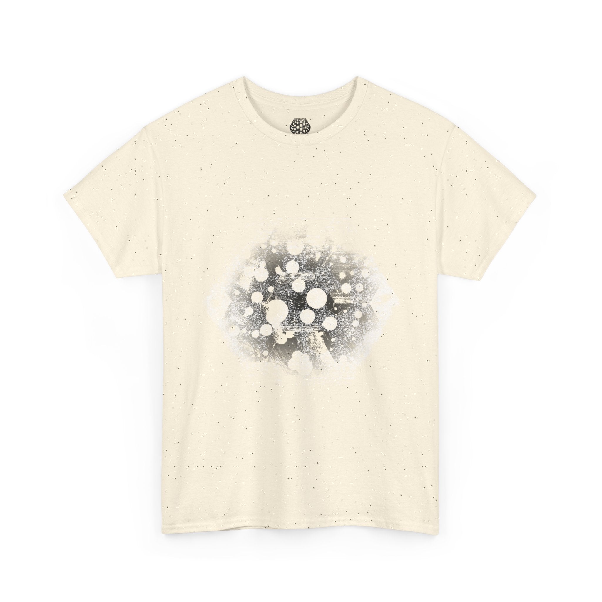 Hex Moon Graphic Tee — Distressed Space Cheese Vintage Astronomy T-Shirt