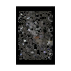 Abstract Black Bubble Matte Poster — Modern Geometric Wall Art