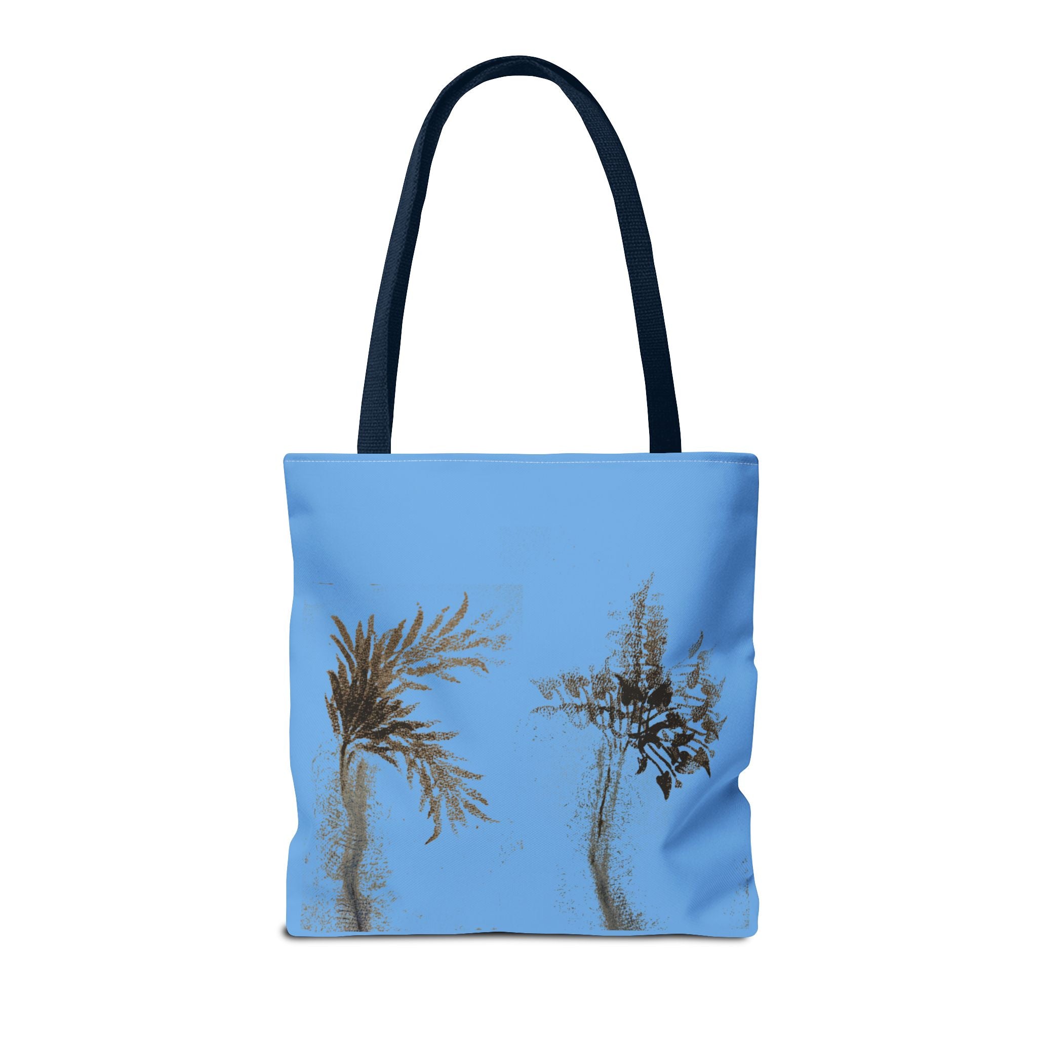 Botanical Sketch Tote Bag — Minimal Blue Wildflower Print