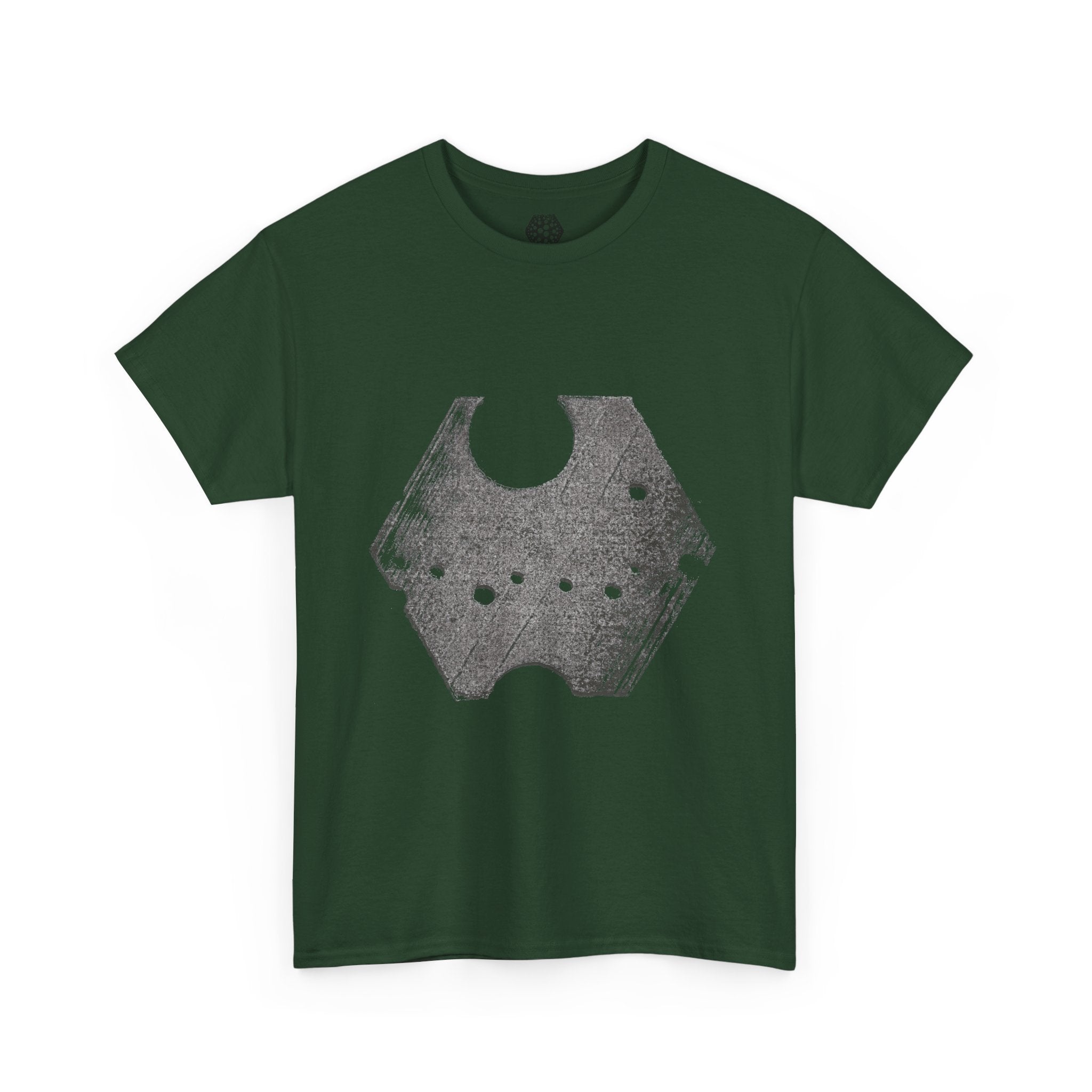 Hexagon Circles Graphic Tee — Digital Manual Print Art