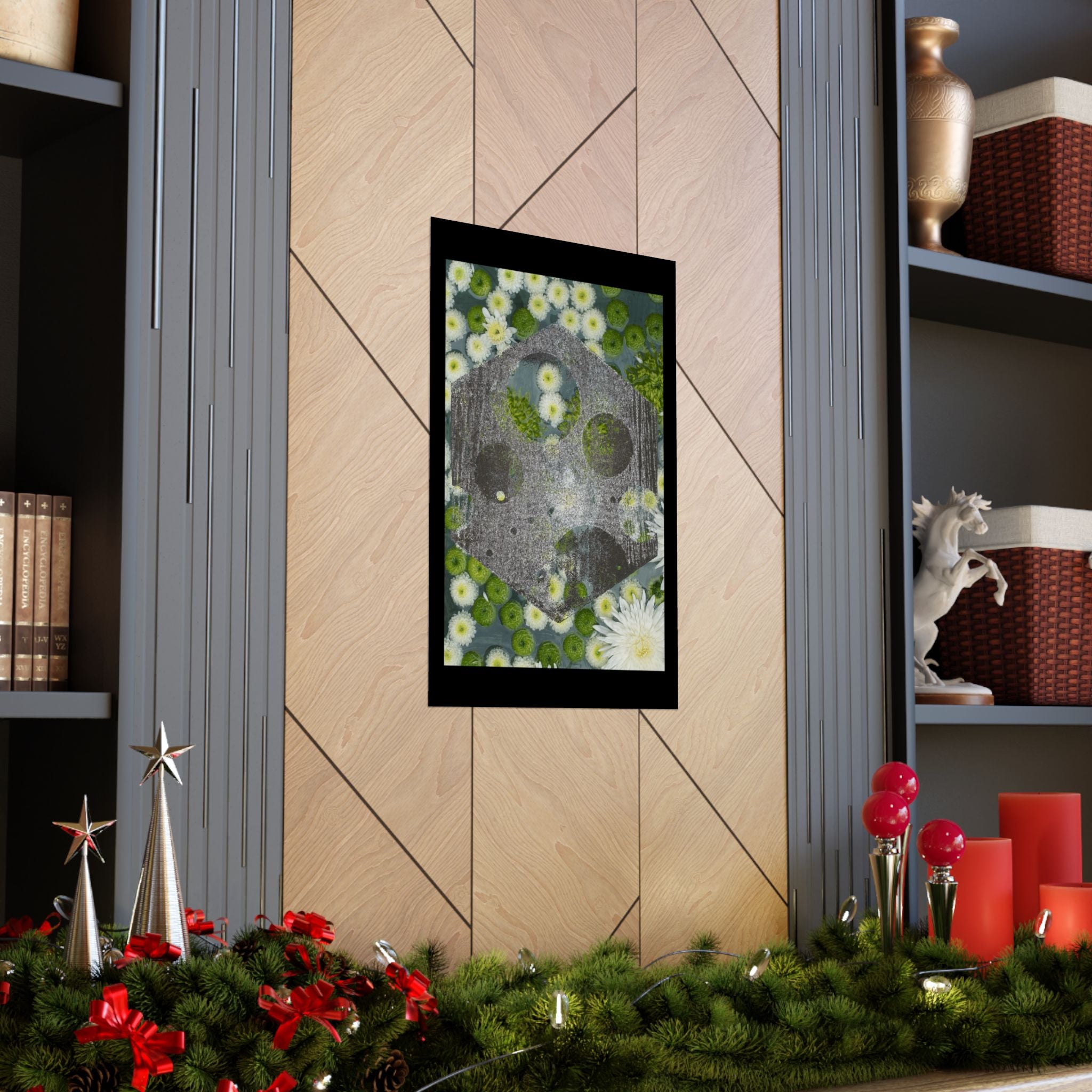 Floral Abstract Matte Poster — Botanical Abstract Art Print (Vertical)
