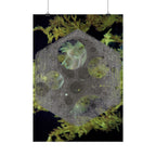 Abstract Hexagon Galaxy Poster — Vertical Art Print