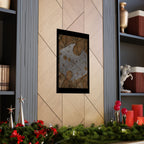 Gothic Metal Shield Matte Poster — Medieval Architecture Wall Art