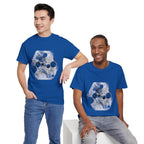 Hex Moon Graphic Tee Design Hex32 — Distressed Space Cheese Vintage Astronomy T-Shirt