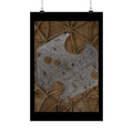 Gothic Metal Shield Matte Poster — Medieval Architecture Wall Art