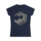 Women's Tee — Abstract Hexagon Moon Graphic T-Shirt